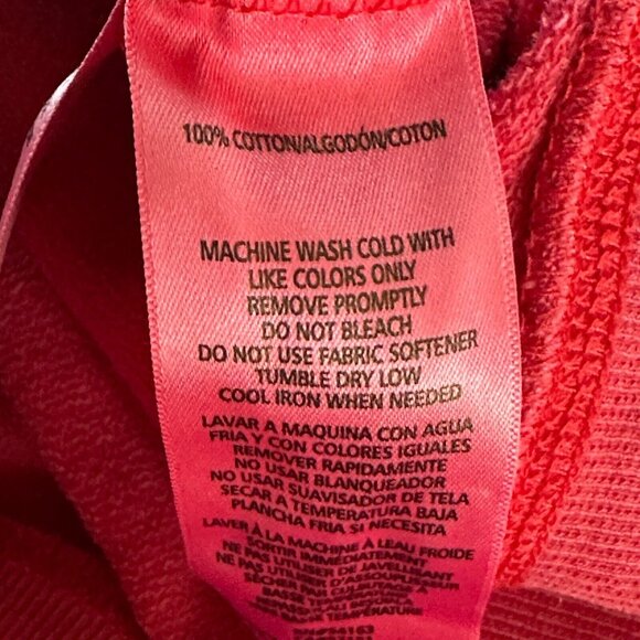 Tommy Hilfiger Sport Womens Pullover Sweatshirt M Red Cotton Graphic Front Logo - Picture 4 of 11